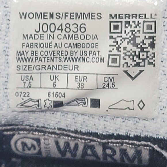 Merrell Approach 3 Bluff Women's Black Quilted Boots J004836 US Size 7.5 - Picture 9 of 9